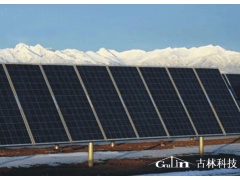 太阳能单柱并列地面支架系统图1