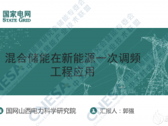 国网山西电科院郭强:混合储能在新能源一次调频的工程应用