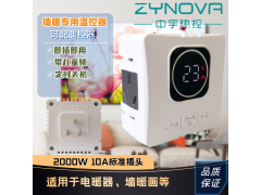 中宇热控 插头温控器 墙暖画电暖器温控开关 免安装 定时关机图1