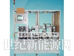 半自动人工上下料方形电池包蓝膜贴绝缘片机图1