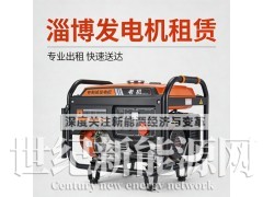 淄博洗车设备发电机出租图1